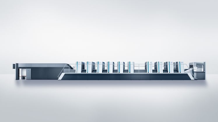 Kastner Druckmaschine – 9-Farben-Lack-Druck