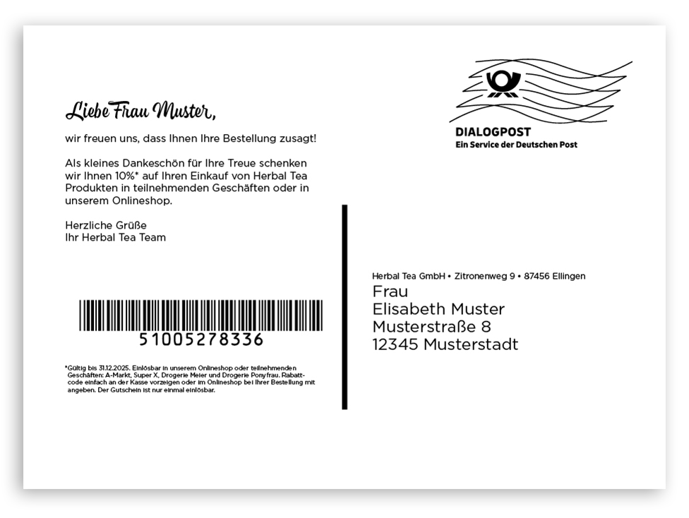 Kuvertierung & Konfektionierung